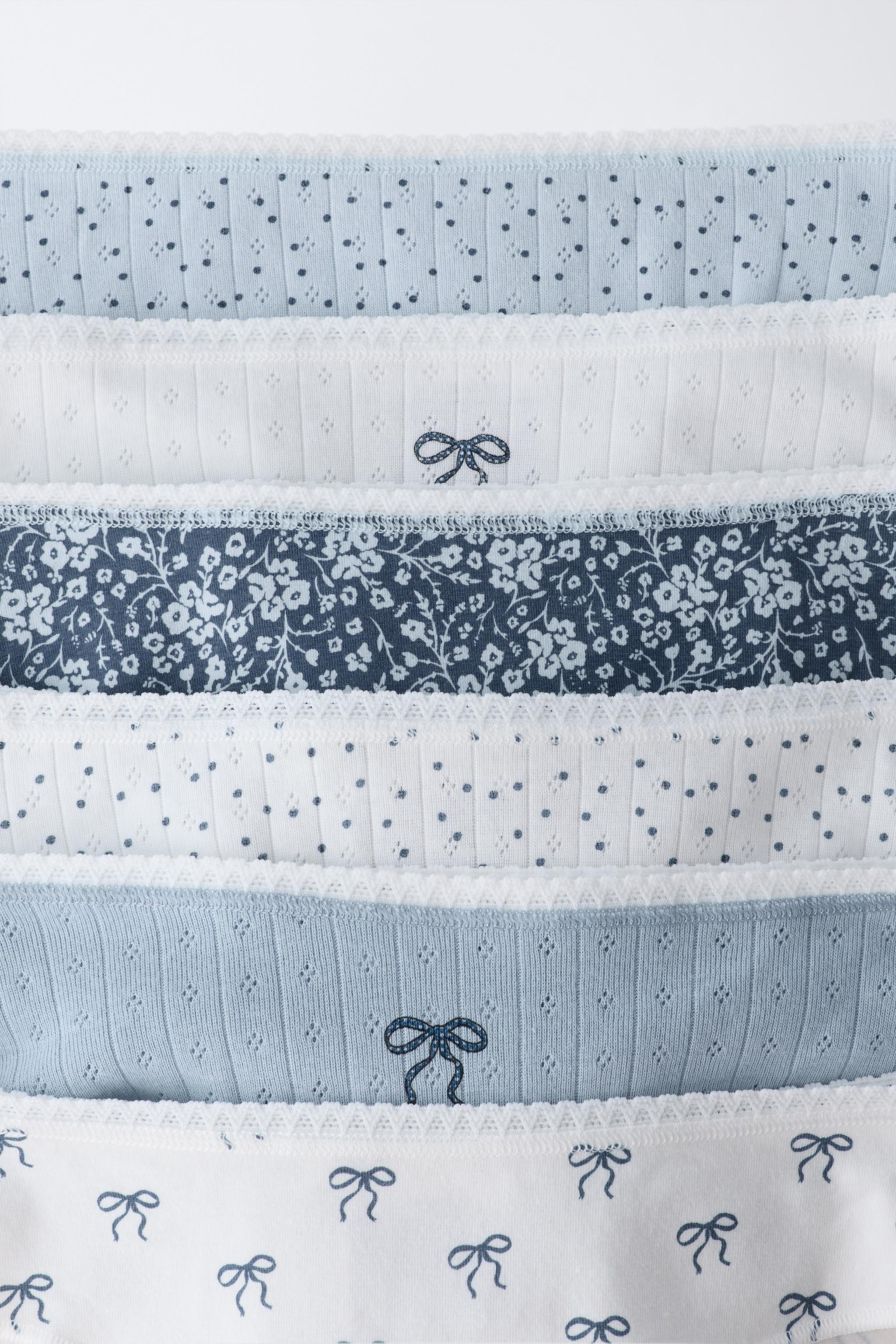 6-14 ANS/ LOT DE SIX CULOTTES À LACETS